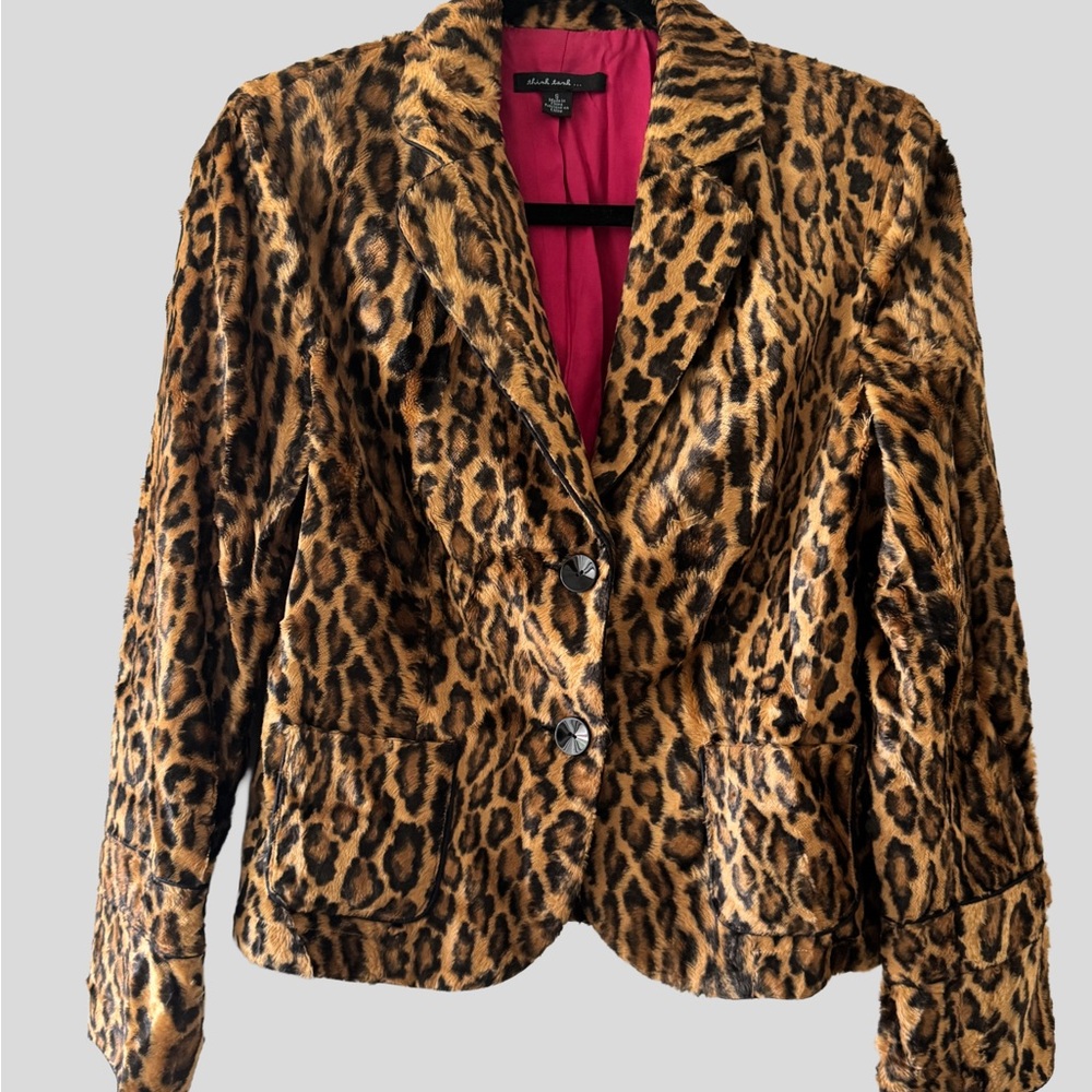Chic Leopard Print Blazer